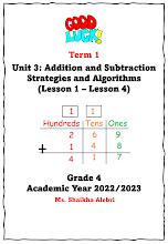 أوراق عمل Addition and Subtraction Strategies and Algorithms الرياضيات الصف 4 الفصل 1