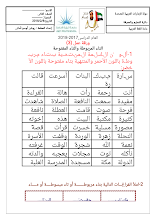 أوراق عمل التاء المربوطة والتاء المفتوحة صف 2 فصل 2