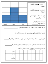 أوراق عمل الرسم البياني صف 1 فصل 2