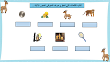 أوراق عمل حرف الميم نموذج ثاني اللغة العربية الصف 1 الفصل 2