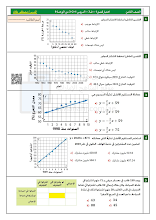 اختبار قصير أول الدروس الثلاث الأولى من الوحدة 9 رياضيات الصف 8 الفصل 3