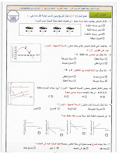 امتحان نهاية الفصل الأول فيزياء صف 11 عام 2017