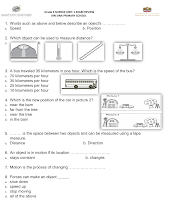 حل أوراق عمل UNIT 1 EXAM REVIEW العلوم المتكاملة الصف 3 الفصل 1