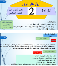 حل درس قصيدة أرق على أرق لغة عربية صف ثاني عشر فصل أول