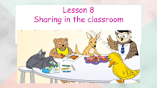 حل درس Sharing in the classroom اللغة الإنجليزية الصف 4 الفصل الأول