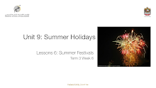 حل درس Summer Festivals اللغة الإنجليزية الصف 9 عام الفصل 3