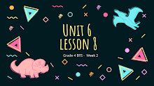 حل درس Unit 6 lesson 8 اللغة الإنجليزية الصف 4 الفصل 2