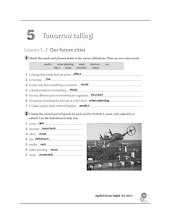 حل وحدة Tomorrow Calling كتاب الطالب والنشاط لغة إنجليزية صف 11 فصل أول