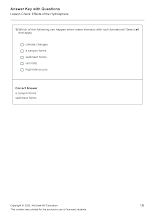 حل ورقة عمل Effects of the Geosphere العلوم المتكاملة الصف 5 الفصل 2