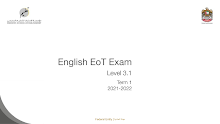 مراجعة داعمة لامتحان EoT Exam اللغة الإنجليزية الصف 7 الفصل الأول
