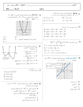 مراجعة رياضيات الصف 10 متقدم الفصل 3