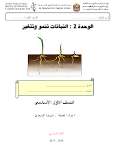 ملخص الوحدة الثانية النباتات تنمو وتتغير علوم فصل أول صف أول